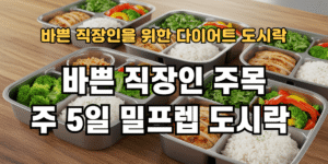 바쁜 직장인들을 위한 다이어트 도시락 레시피
