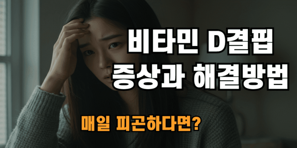 비타민 D 증상과 해결방법