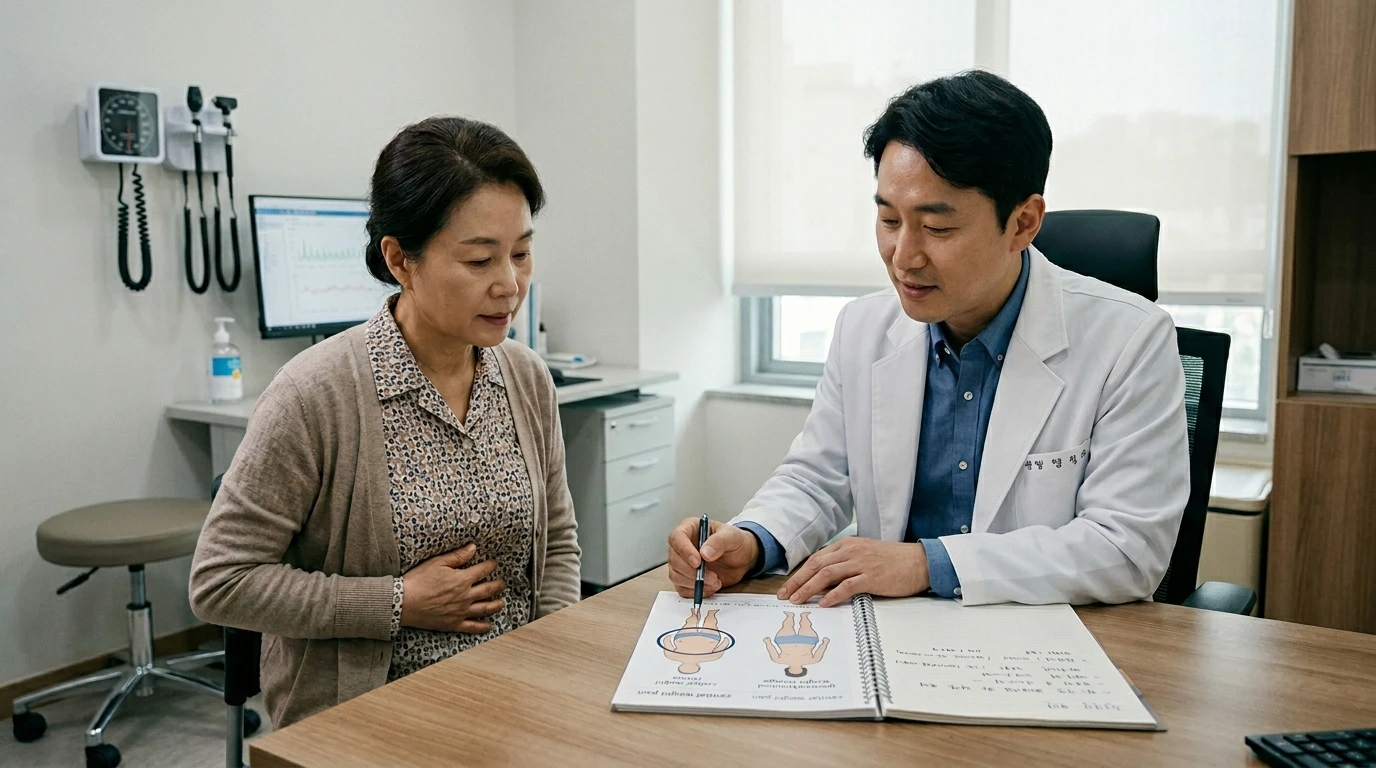 체중 증가와 증상 구분