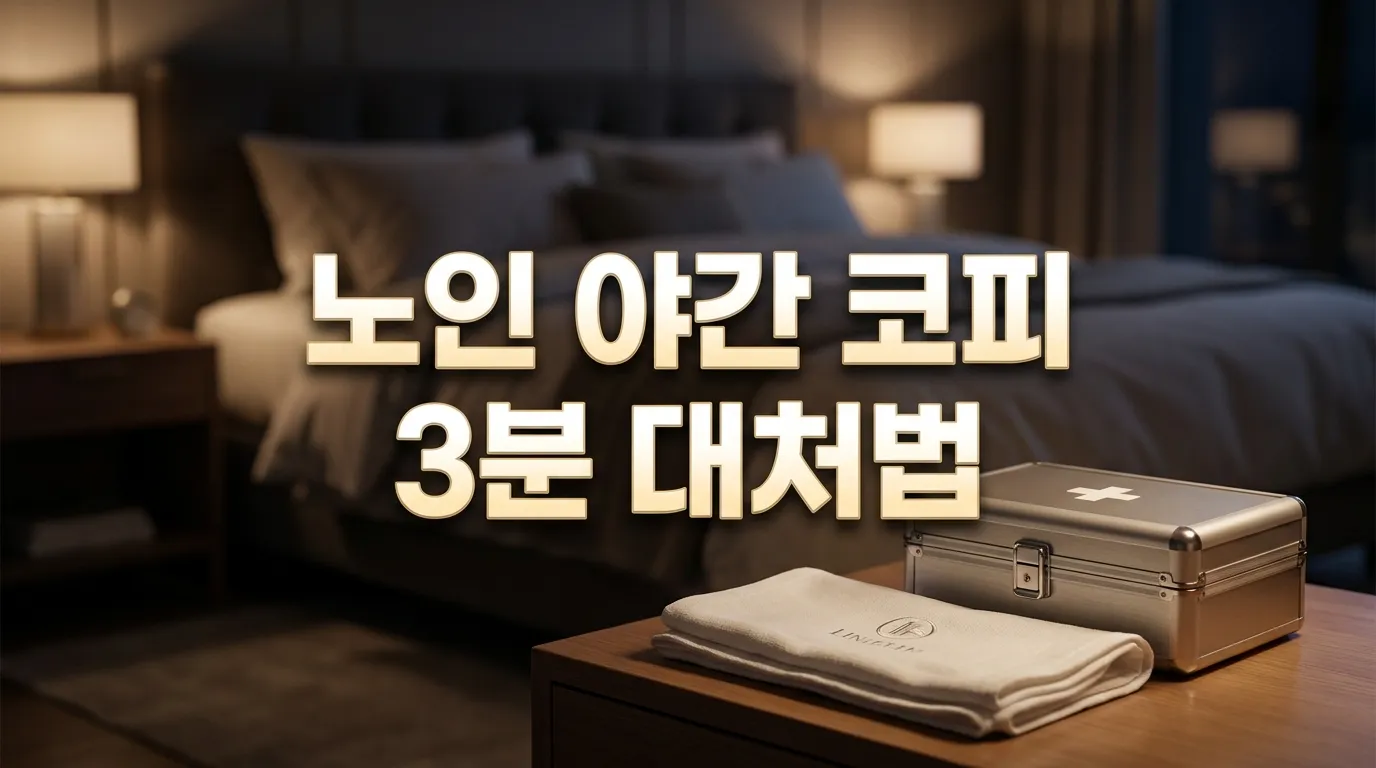 노인 야간 코피 응급 대처법 및 예방 가이드 대표 이미지