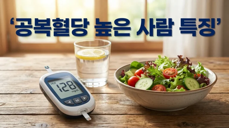 공복혈당 높은 사람 특징