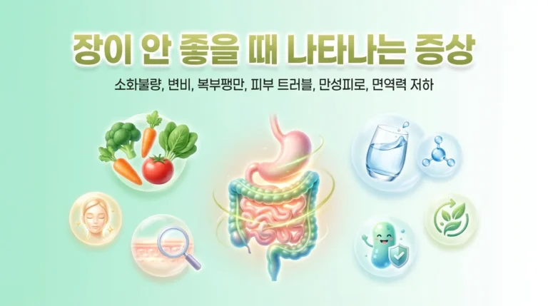 장이 안 좋을 때 나타나는 증상