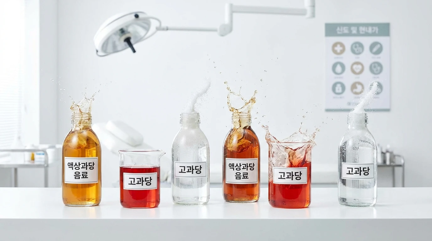 액상과당 위험성 및 음료 당분이 인체 혈당에 미치는 영향