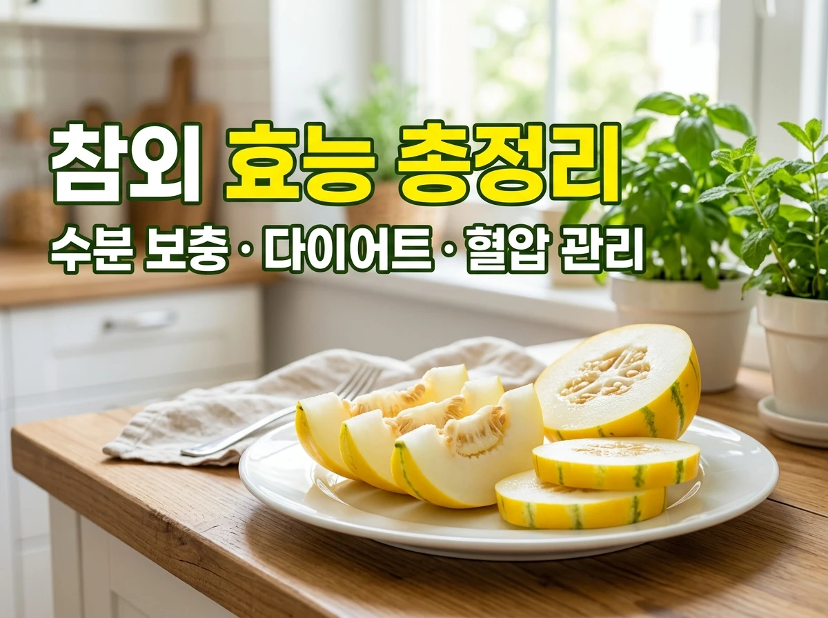 참외 효능 총정리 수분 보충 다이어트 혈압 관리 여름 과일