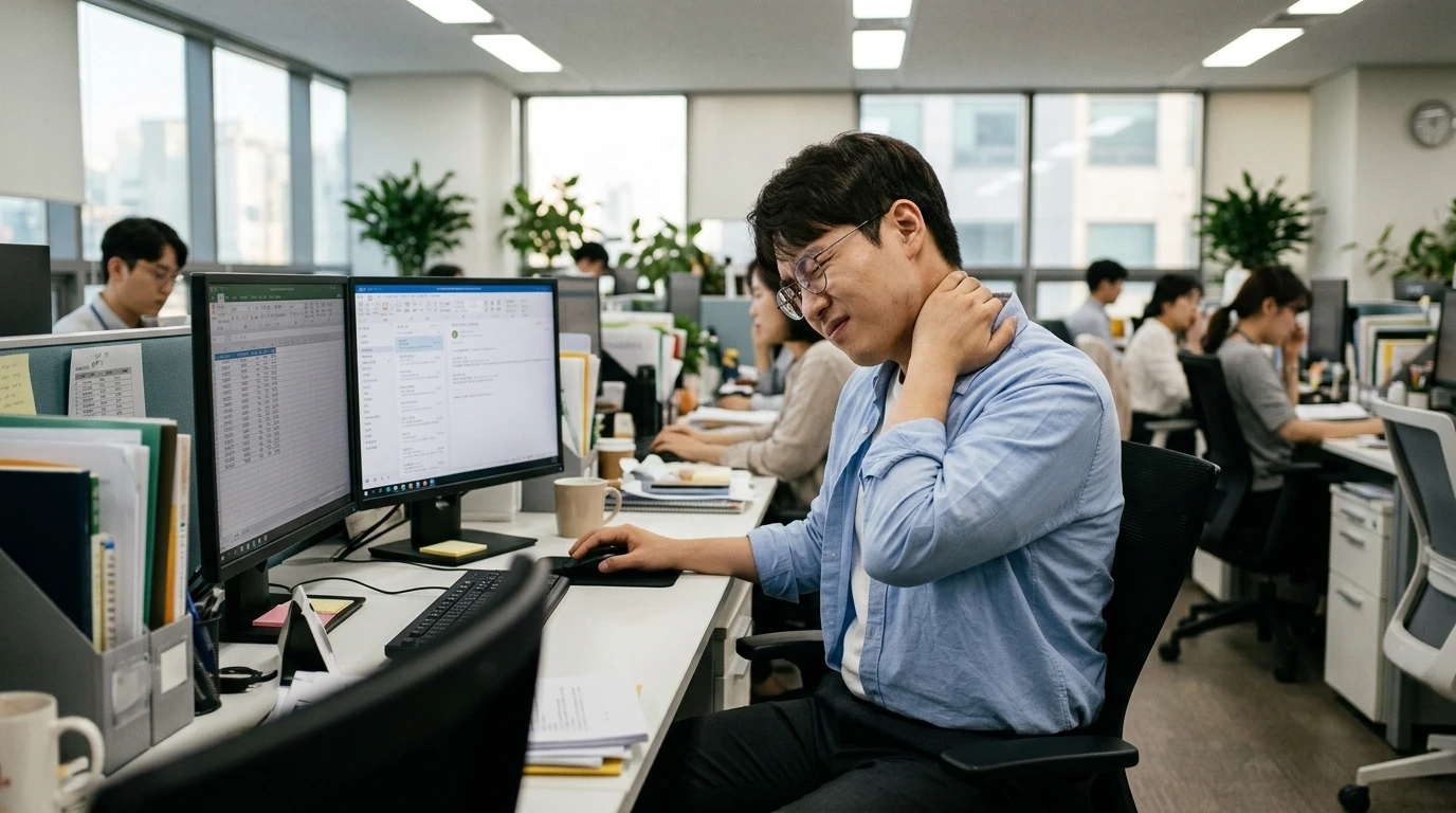 거북목과 어깨 통증