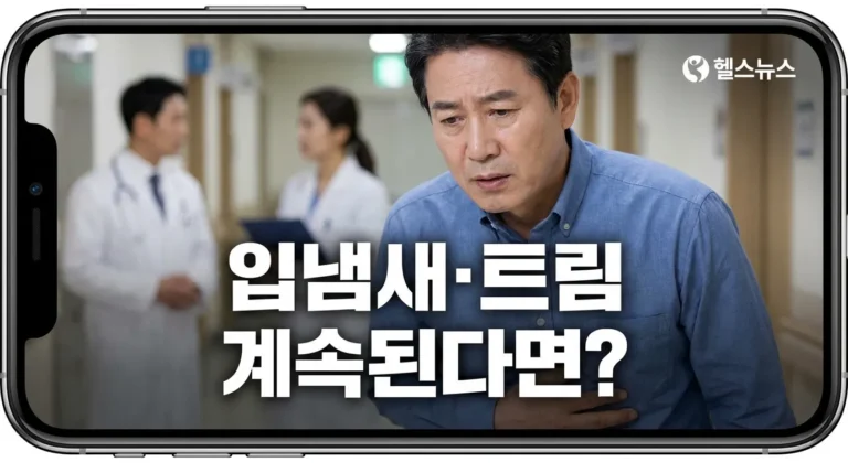 입냄새 크림 게속 된다면?