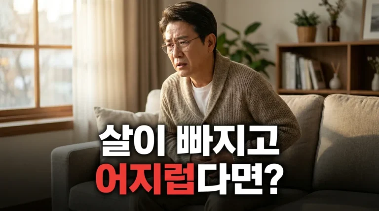 살이 빠지고 어지럽다면