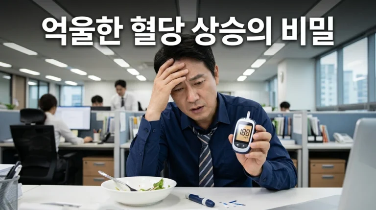 스트레스 혈당 상승 원인 및 불면증 코르티솔 해결 위한 수면 건강 웰니스
