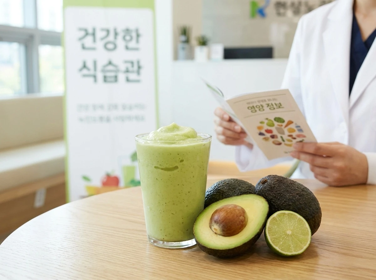 아보카도 스무디와 함께 건강 관리