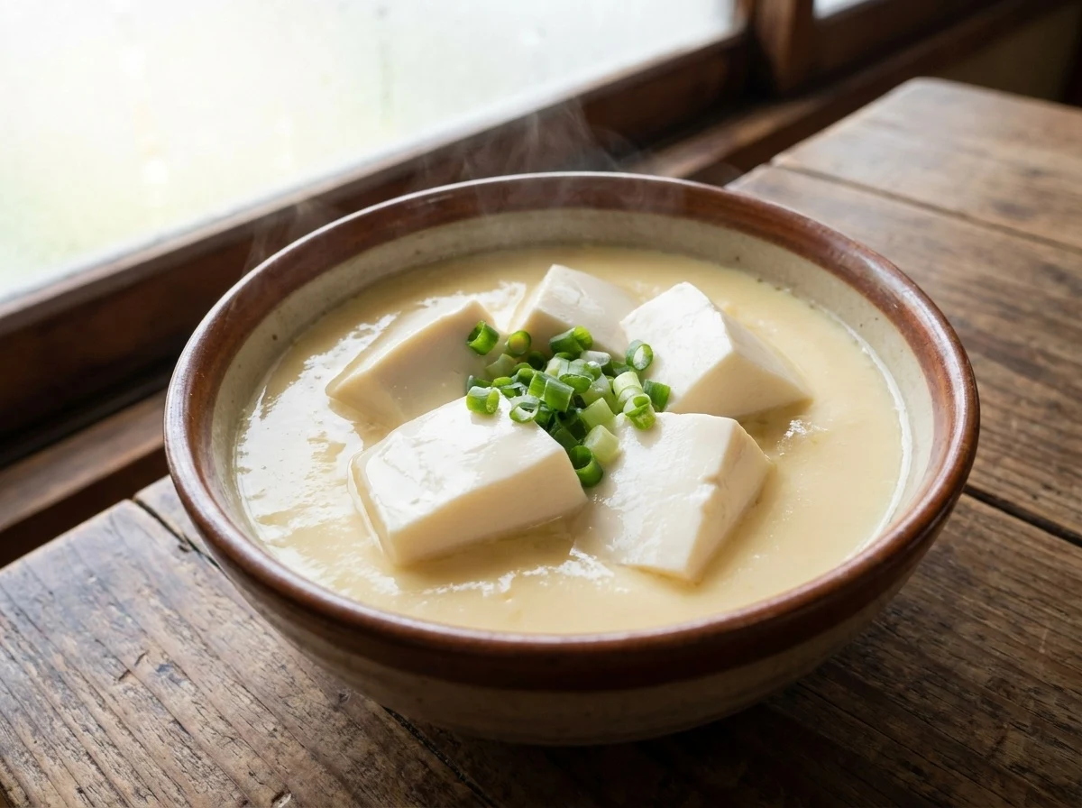 위 점막 자극을 최소화하는 부드러운 달걀찜과 데운 두부 식단